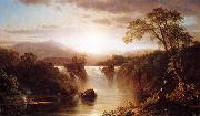 Frederic Edwin Church Landscape with Waterfall Spain oil painting reproduction